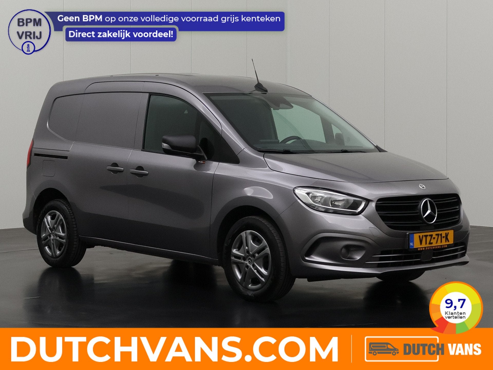 Mercedes-Benz Citan 112CDI Pro | Multimedia | Trekhaak | Air, Voorwielaandrijving, Stof, Gebruikt, 4 cilinders