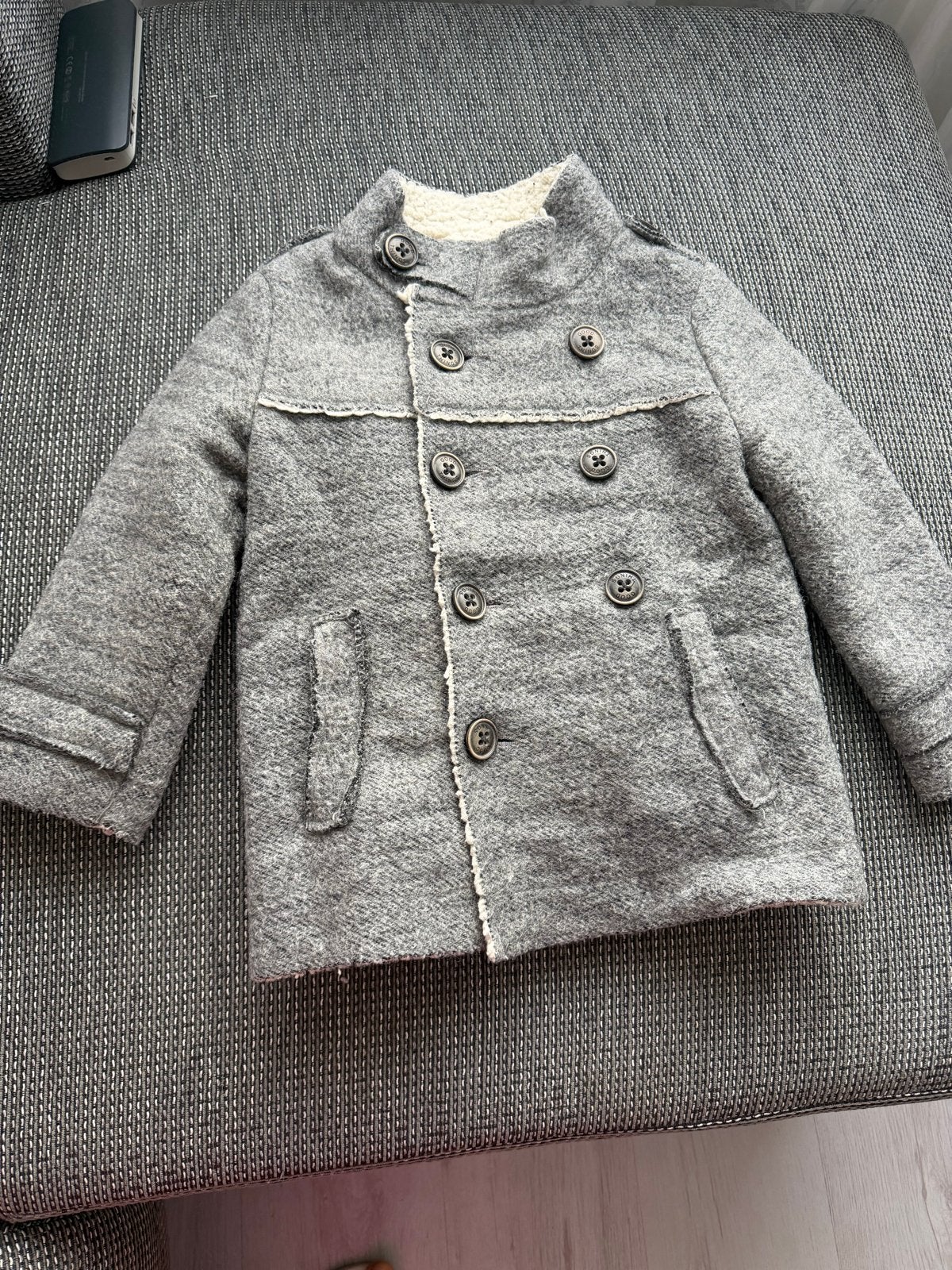 Zara kids jasje grijs met teddy voering, Ophalen of Verzenden, Zo goed als nieuw, Jongen of Meisje, Jas