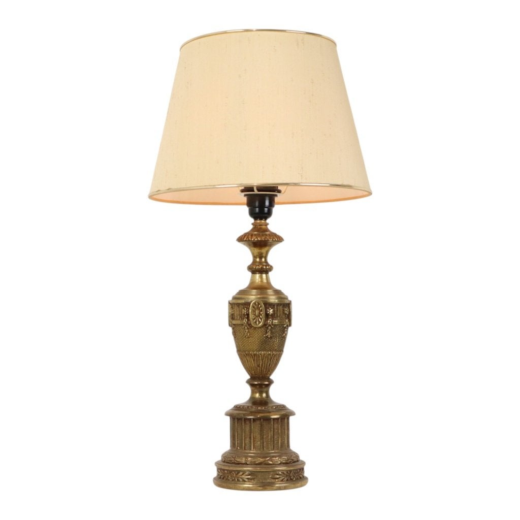 Grote Messing Tafellamp Klassieke Stijl Frankrijk 59cm, Ophalen of Verzenden