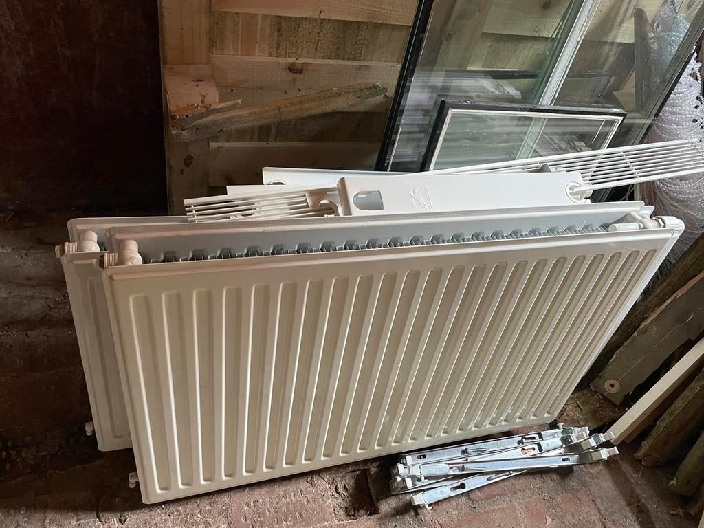 3 radiatoren, Ophalen of Verzenden, Gebruikt, Radiator, 30 tot 80 cm