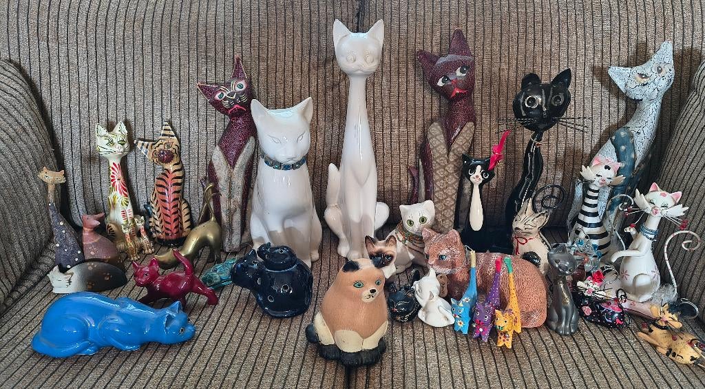 verzameling van 37 katten, Ophalen of Verzenden, Gebruikt, Dier