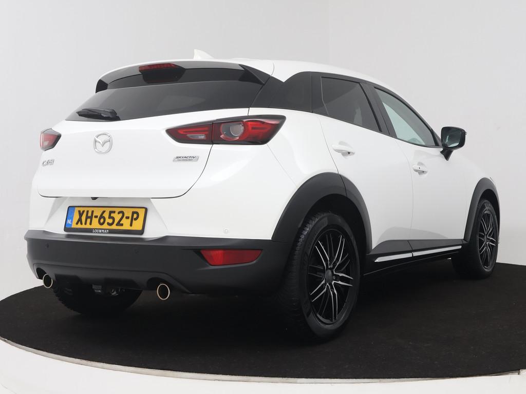 Mazda CX-3 2.0 SkyActiv-G 120 GT-M | Trekhaak | BOSE | Leder, Auto's, Wit, Handgeschakeld, SUV of Terreinwagen, 16 km/l