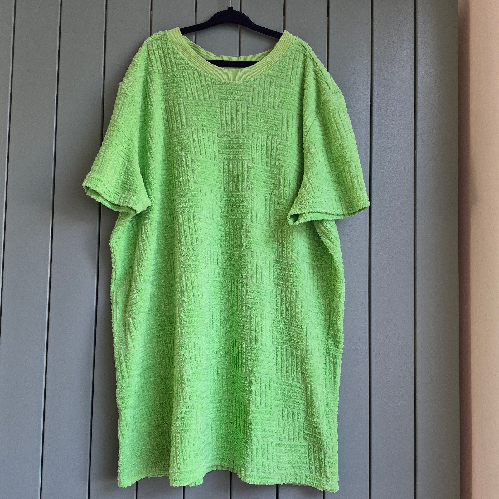 Shoeby badstof t-shirt groen maat 170/176, Gebruikt, Ophalen of Verzenden, Shirt of Longsleeve, Shoeby