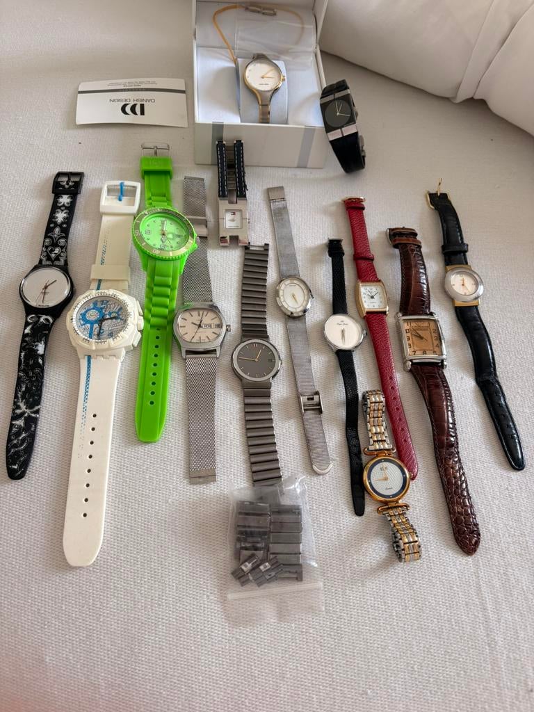 Partij horloges Seiko Danish Design Jakob Jensen Swatch, Sieraden, Tassen en Uiterlijk, Horloges | Dames, Ophalen of Verzenden