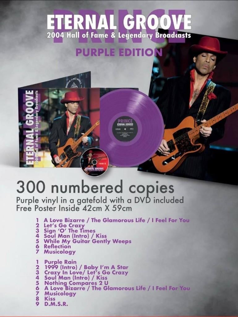 Prince - R. Hall of Fame (Purple Edition LP + DVD + Poster), Verzenden, 2000 - 2009, Nieuw in verpakking, 12 inch