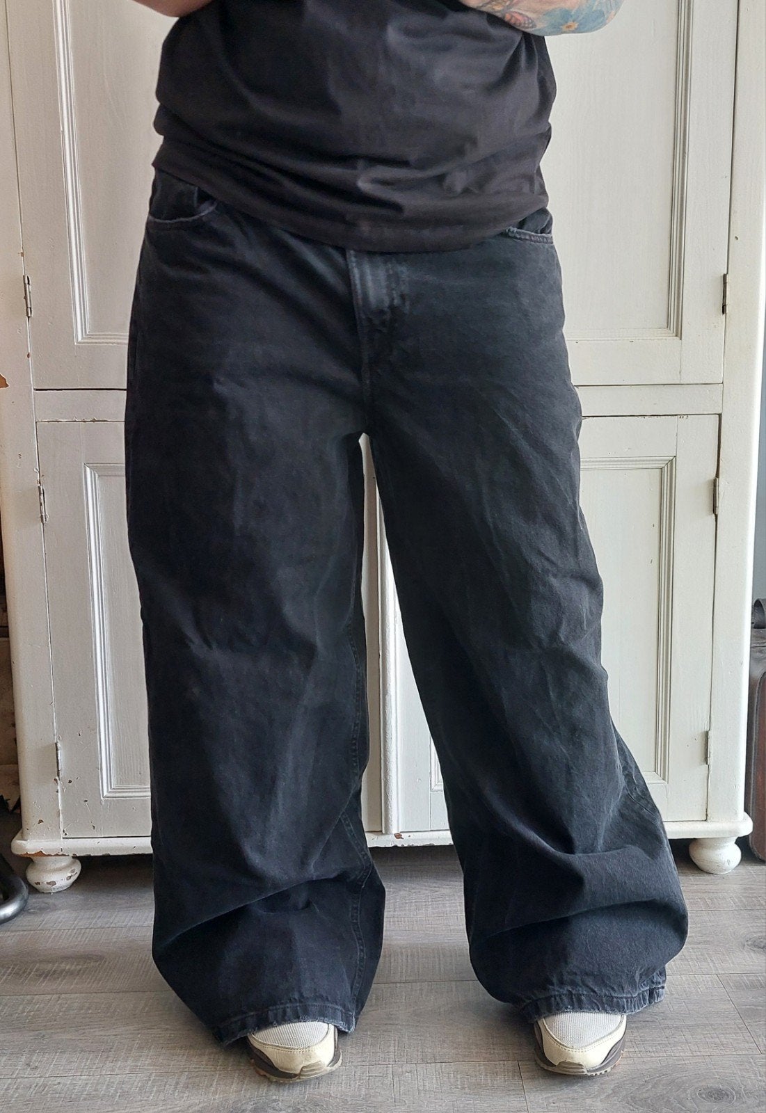 Primark oversized baggy wide leg jeans 48, Kleding | Dames, Ophalen of Verzenden, Blauw
