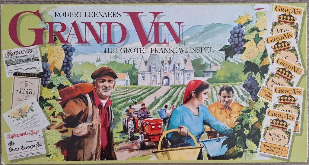 Grand Vin: Het grote Franse wijnspel (Robert Leenaers), Vijf spelers of meer, Ophalen of Verzenden, Zo goed als nieuw