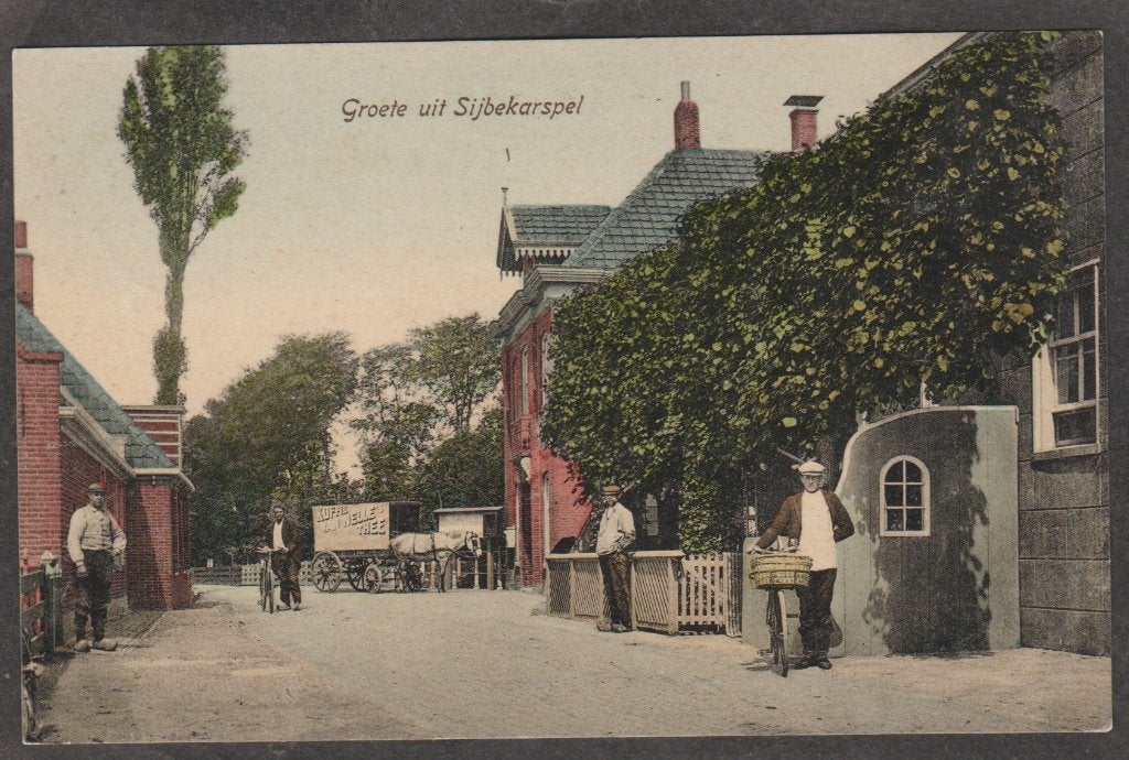 sijbekarspel dorpsgezicht, Verzenden, Voor 1920, Gelopen, Noord-Holland