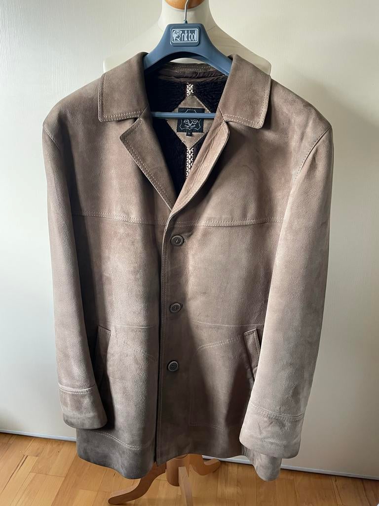 Donar leren jas, maat 56/58 (XL), Ophalen of Verzenden, Gedragen, Maat 56/58 (XL), Bruin