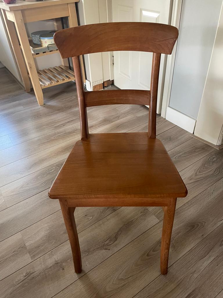 Eetkamerstoelen Teak, Ophalen, Gebruikt, Bruin, Vijf, Zes of meer stoelen