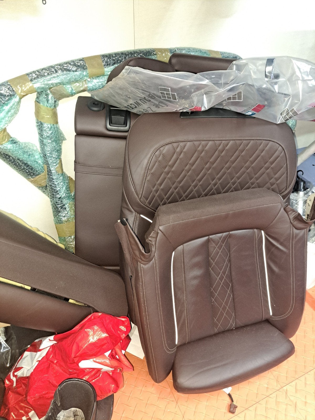 Compleet bruin lederen interieur BMW 5-serie G30, Ophalen, Gebruikt, BMW
