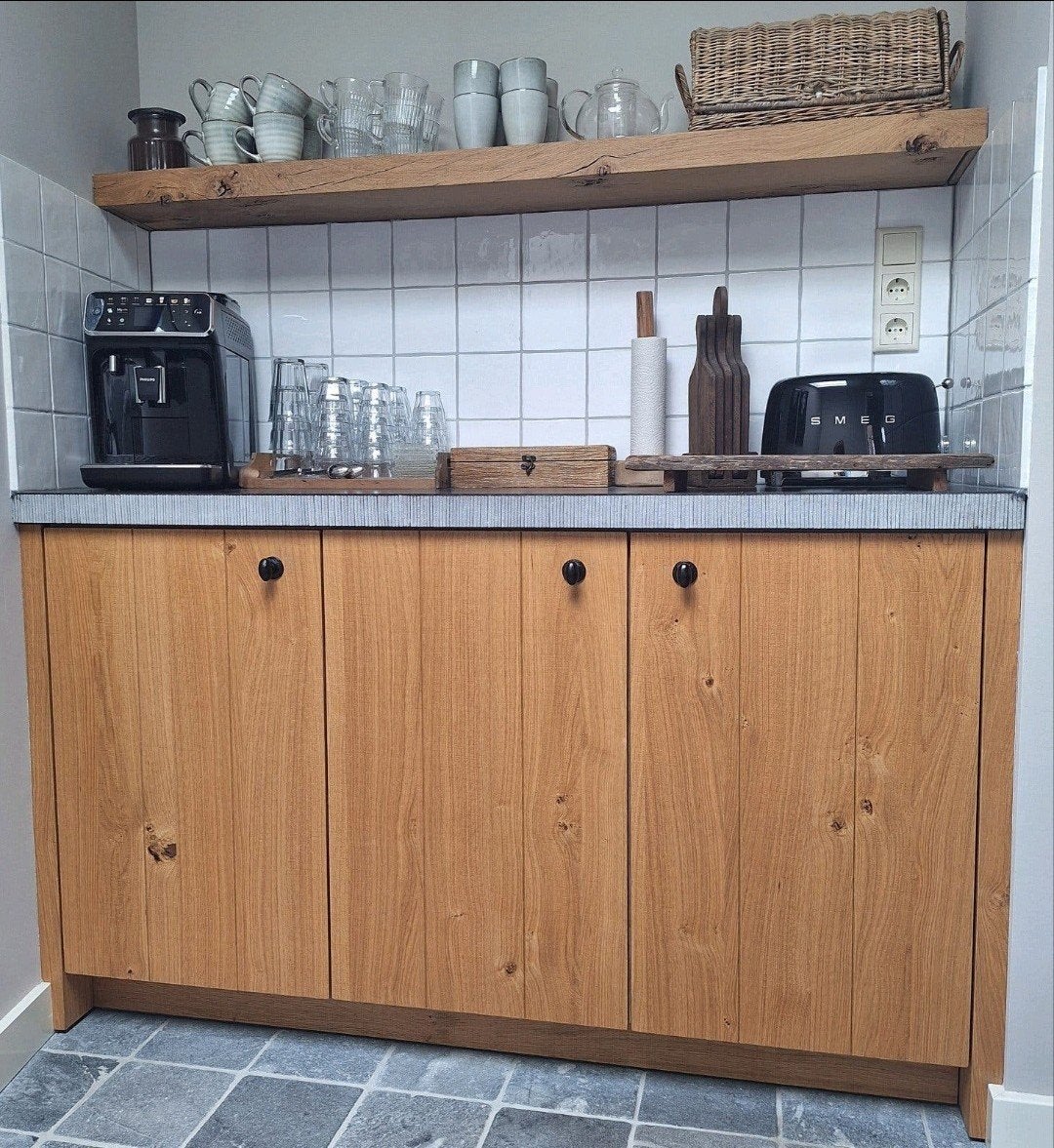 Keukenblokje composiet blad, Huis en Inrichting, Ophalen, Eikenhout, 50 tot 100 cm, Minder dan 100 cm