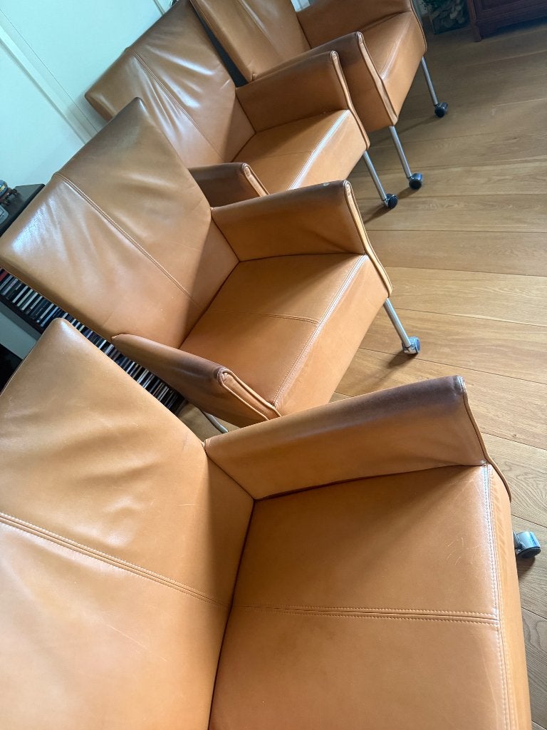 Eetkamerstoel luxe leer, Huis en Inrichting, Stoelen, Ophalen, Gebruikt, Bruin, Leer