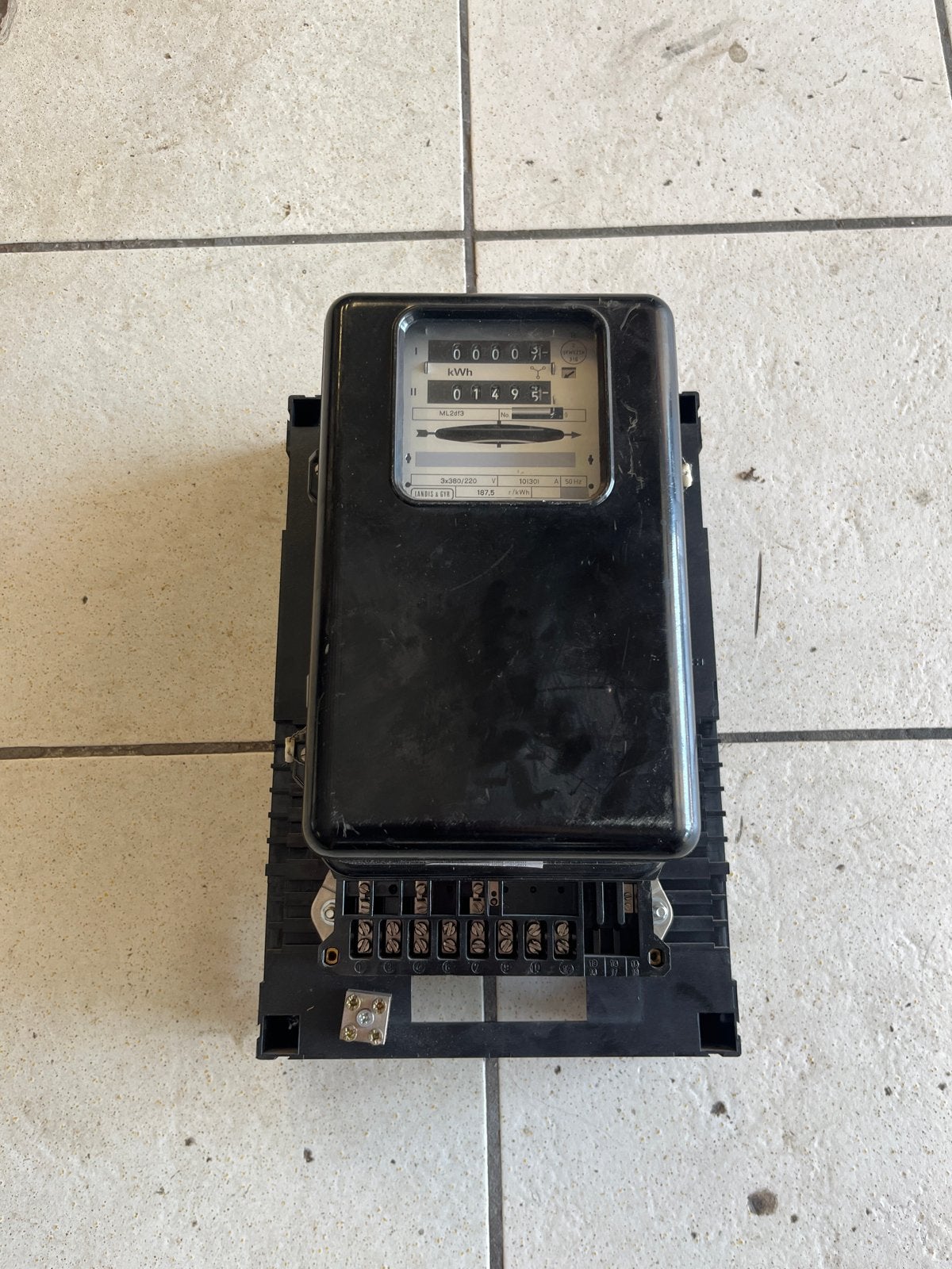 Vintage KWH meter - Elektriciteitsmeter, Ophalen, Gebruikt, Overige typen