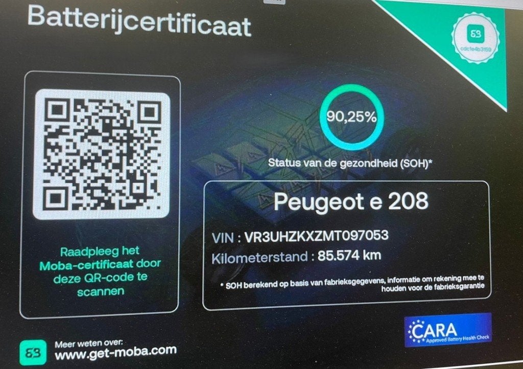 Peugeot E-208 Active Pack 50 kWh - Carplay, Navi, Cruise, SO, 136 pk, Gebruikt, Met garantie (alle), Zwart