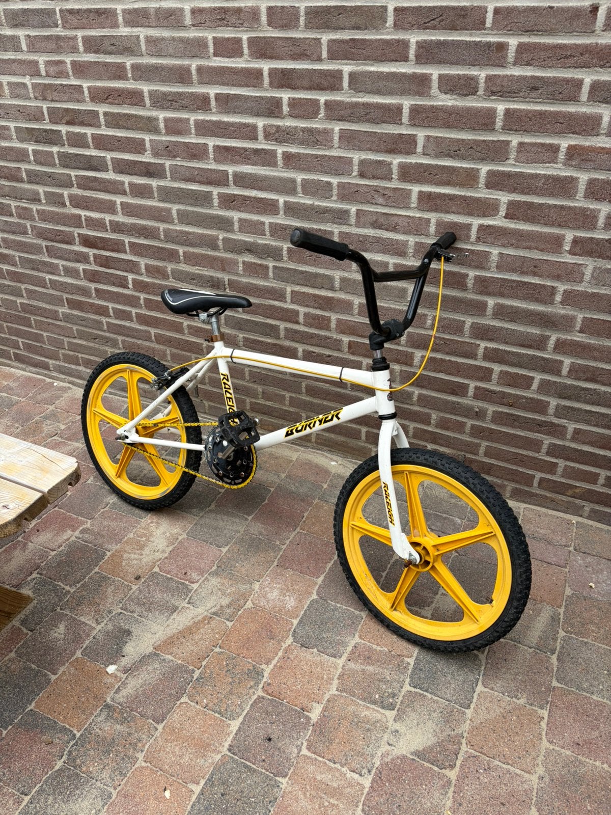 Raleigh Burner old school BMX uit de jaren ’80., Fietsen en Brommers, Fietsen | Crossfietsen en BMX, Ophalen, Gebruikt, Aluminium