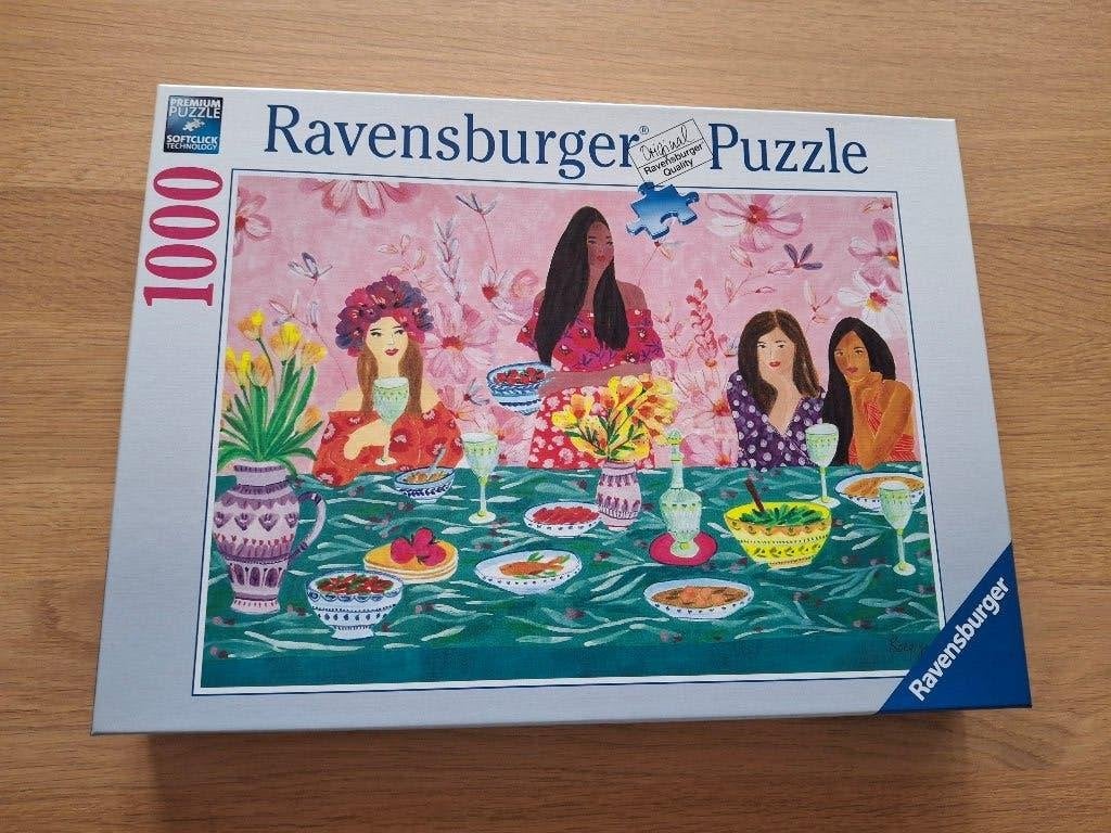 Legpuzzel puzzel" Ladies Brunch" 1000 stukjes Ravensburger, Ophalen, 500 t/m 1500 stukjes, Zo goed als nieuw, Legpuzzel