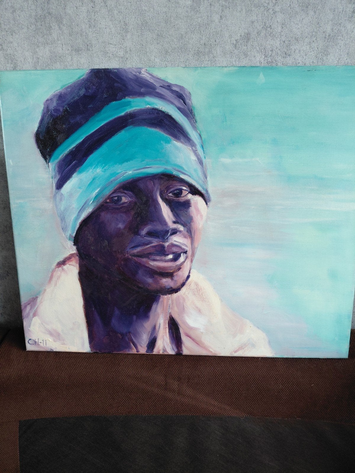 Olieverfschilderij 'Triest' van Kees Habraken, 50x60 cm, Antiek en Kunst, Kunst | Schilderijen | Modern, Ophalen, Olieverf, Op houten frame