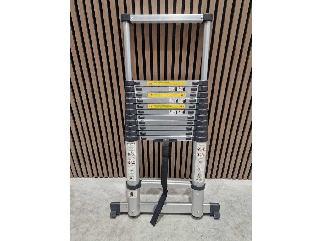 NürnBerg Telescoopladder 3,8Meter Aluminium‼️, Ophalen, Nieuw, Ladder, Opvouwbaar of Inschuifbaar