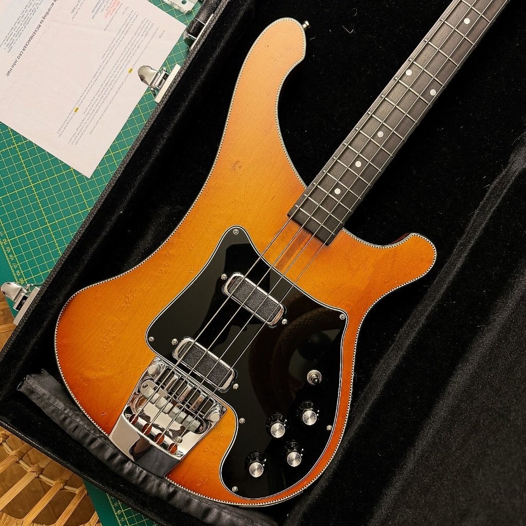 Rickenbacker 4002 1978 Walnut GLO - Ruilen mogelijk, Ophalen, Gebruikt, Elektrisch