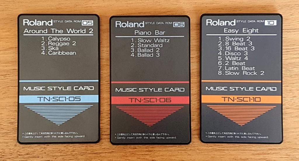 Roland Music Style Card TN-SC1-05  TN-SC1-06  TN-SC1-10, Ophalen, Gebruikt, Overige aantallen, Roland