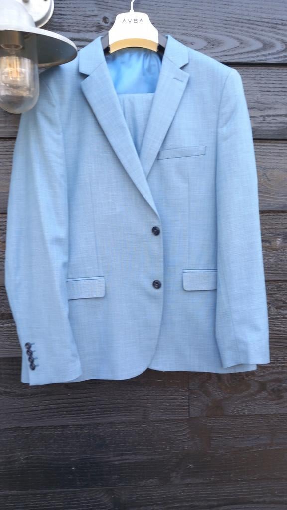 AVBA 3-delig kostuum slim fit maat 56 blauw, Blauw, Ophalen of Verzenden, Zo goed als nieuw, AVBA