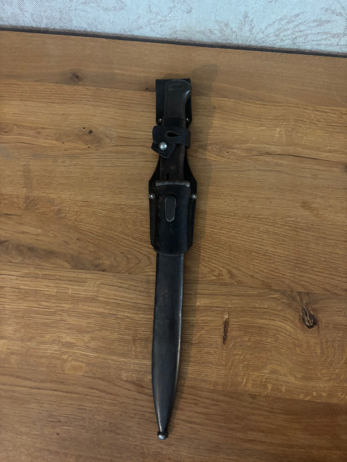 K98 Bajonet met frog en schede, Verzamelen, Militaria | Tweede Wereldoorlog, Ophalen of Verzenden, Landmacht, Duitsland, Mes of Dolk