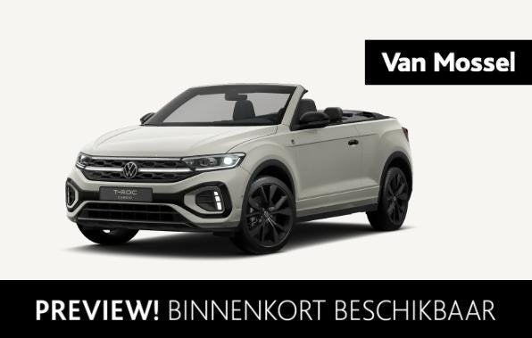 Volkswagen T-Roc Cabrio 1.5 TSI R-Line 150 PK| Trekhaak Afne, Auto's, 12 maanden, 4 cilinders, 1446 kg, Leder
