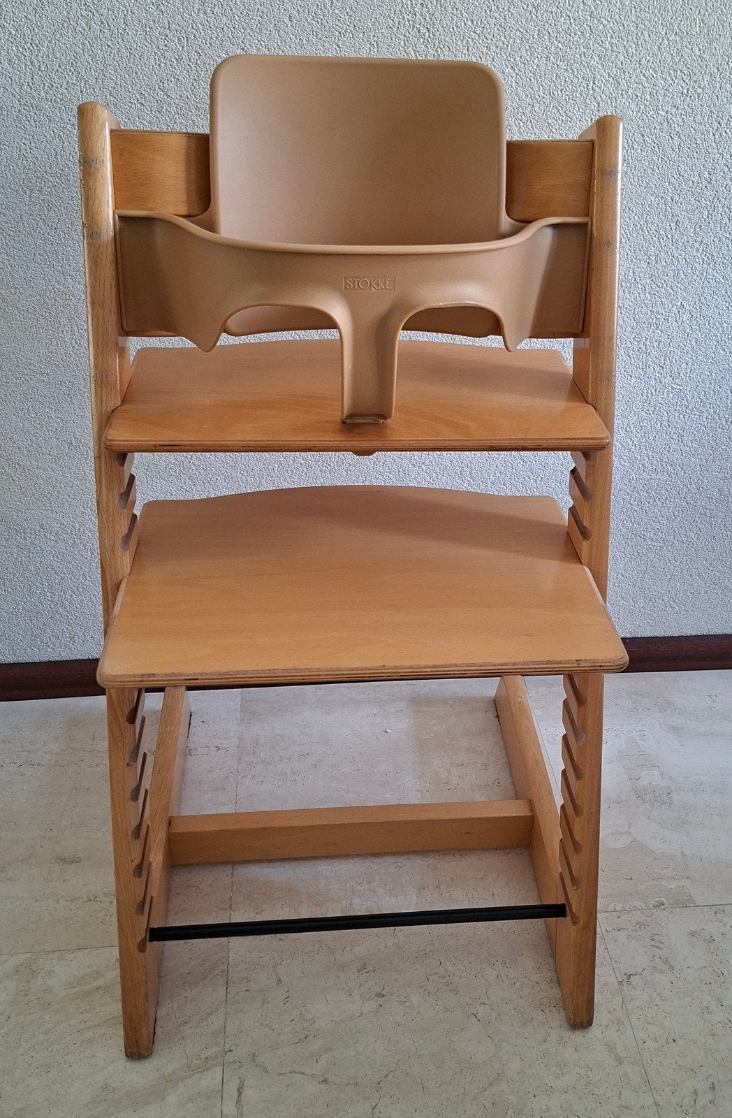 Stokke tripp trapp origineel naturel met babyset evt extra's, Kinderen en Baby's, Kinderstoelen, Ophalen, Zo goed als nieuw, Meegroeistoel