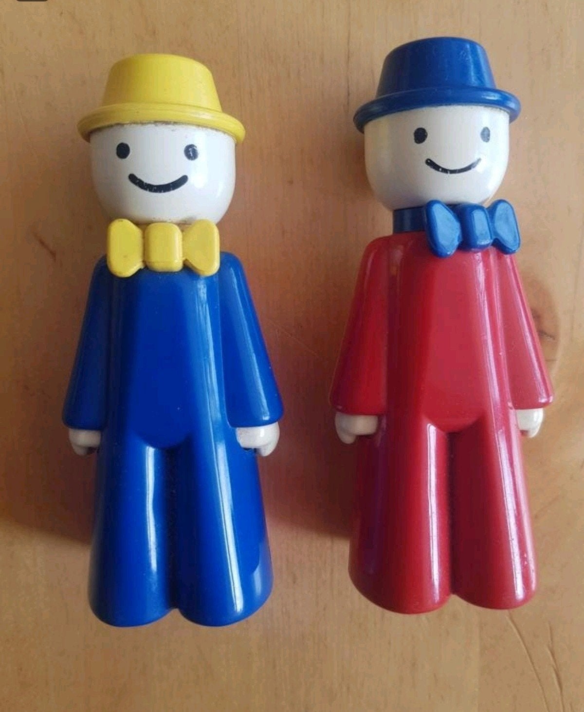 Retro poppetjes (1976) met fluitje in de hoedjes, Ophalen of Verzenden