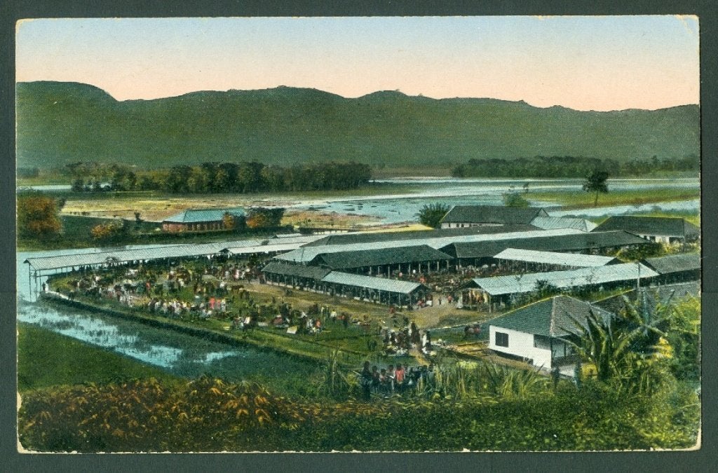 AK Nederlands Indie Sumatra Marktplaats te Taroetoeng, Ophalen of Verzenden, Voor 1920, Ongelopen, Overijssel
