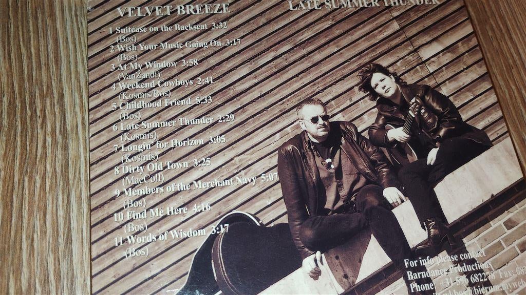 Velvet Breeze - Late Summer Thunder, Ophalen of Verzenden, Zo goed als nieuw