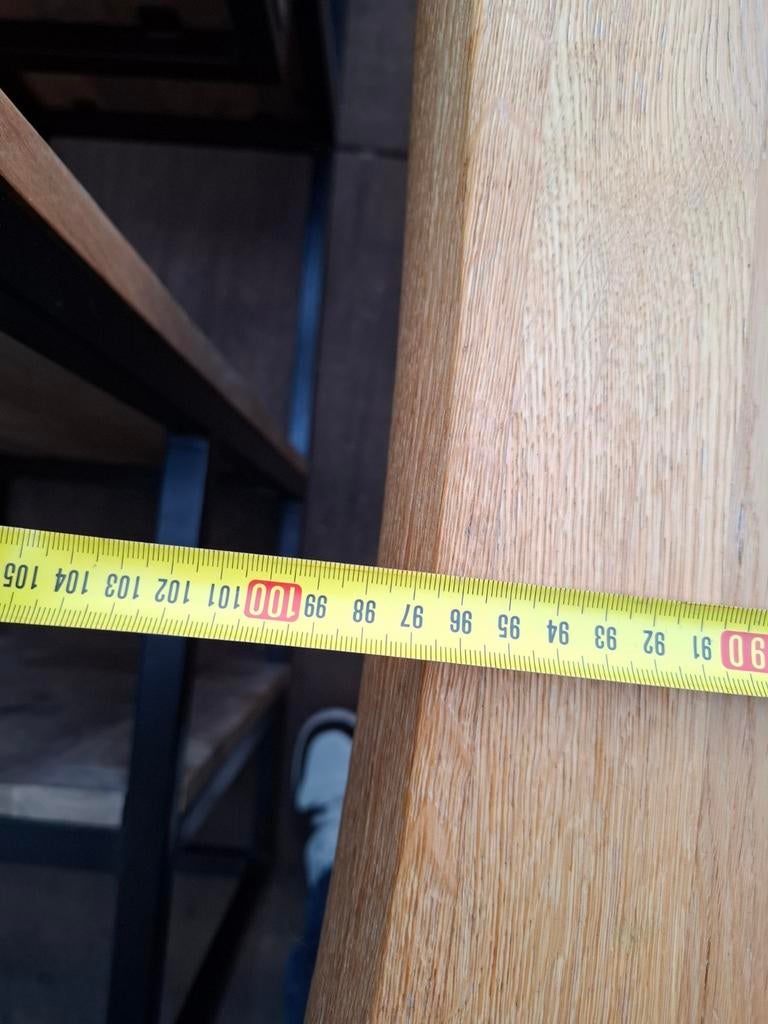 Eettafel van Haco Winkel - Robuust en Stijlvol 180 cm lang, Gebruikt, 150 tot 200 cm, Modern, Vier personen