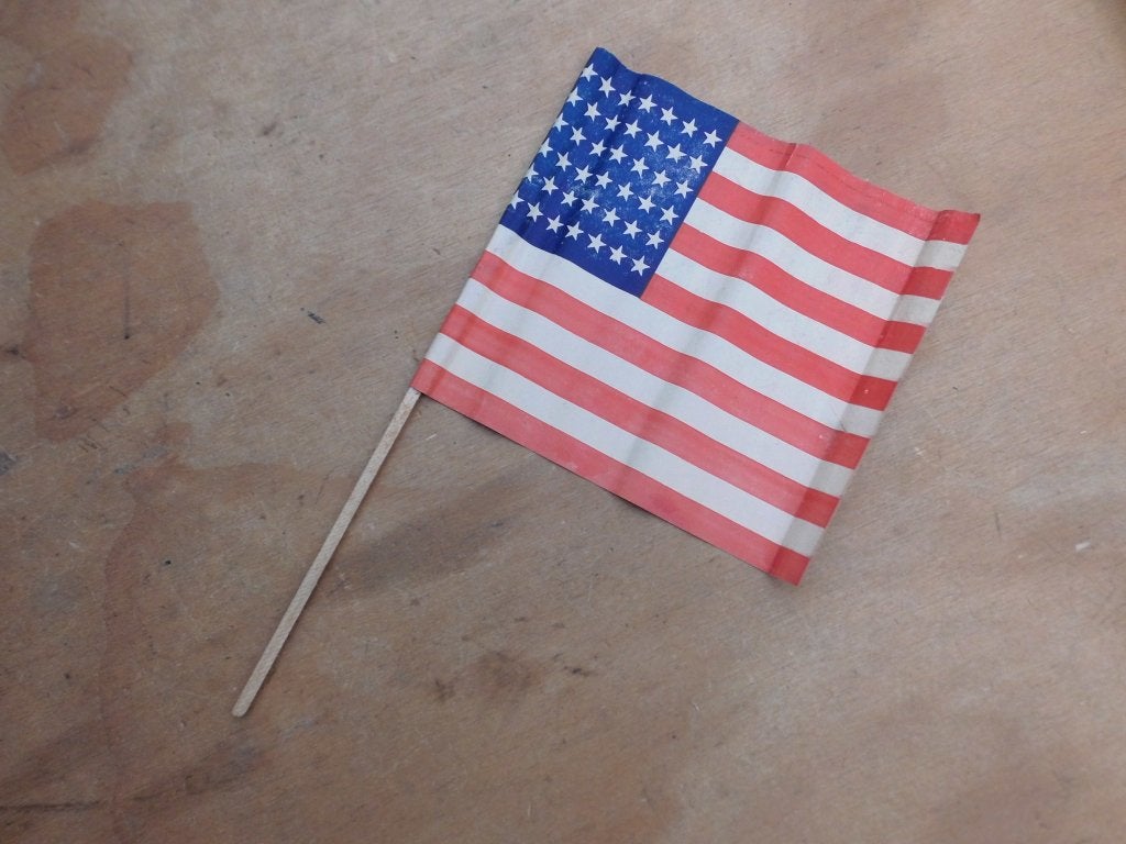 = Amerikaans Bevrijding Vlaggetje 48 Sterren Bevrijdings US, Ophalen of Verzenden, Amerika, Overige typen