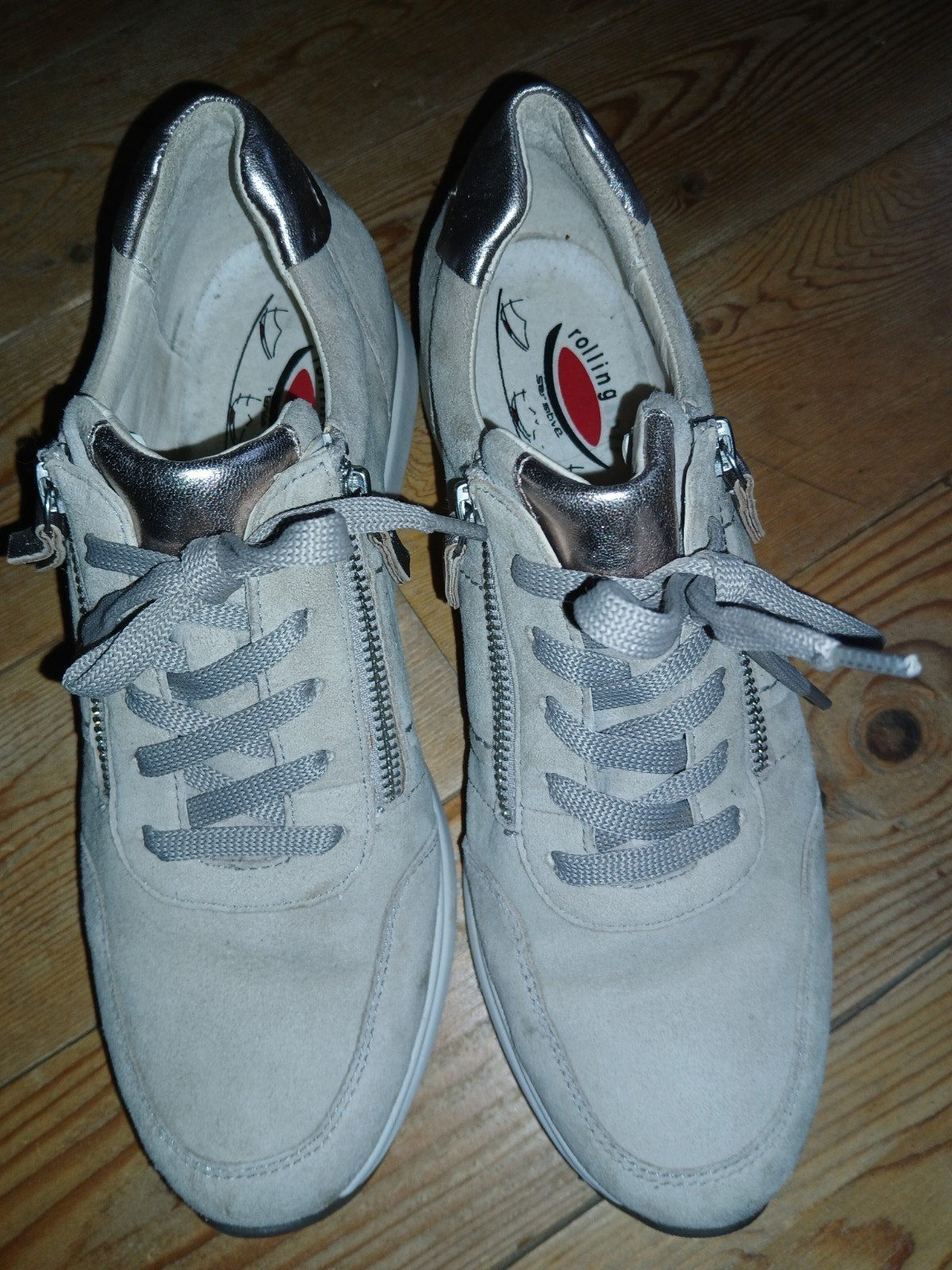 Gabor Rolling Soft Sensitive, maat 40/6,5, Beige, Gabor, Ophalen of Verzenden, Sneakers of Gympen