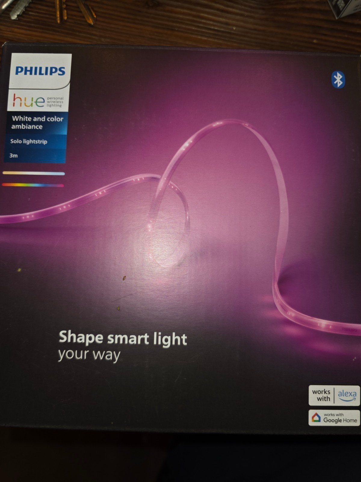 Philips Hue Solo White & Color Ambiance Lightstrip 3m, Kleur aanpasbaar, Ophalen of Verzenden, Nieuw, Philips Hue