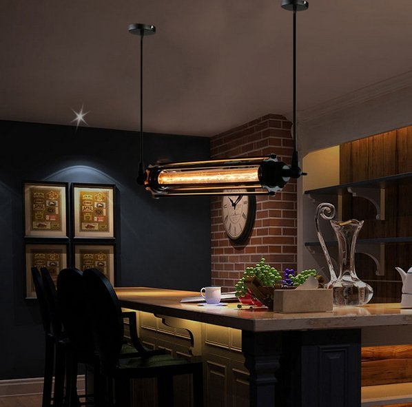 Industriële Retro Kroonluchter - Hanglamp Vintage Loft, Ophalen of Verzenden, Nieuw