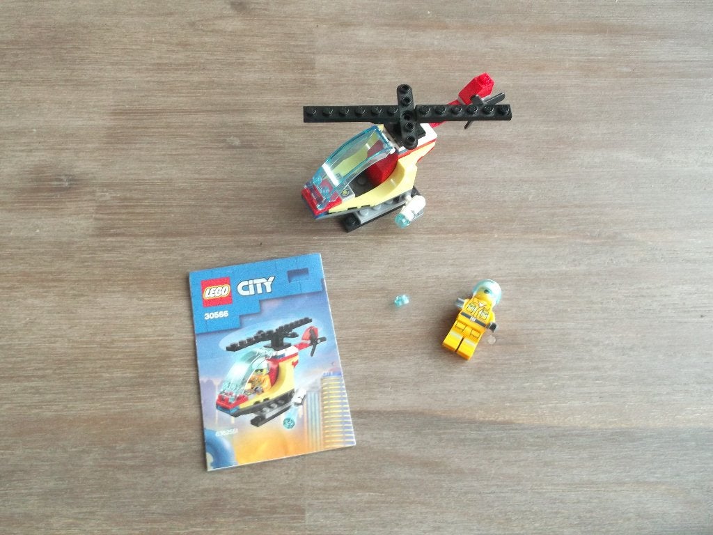 lego brandweer 30566 fire helicopter (2021), Ophalen of Verzenden, Gebruikt, Complete set, Lego