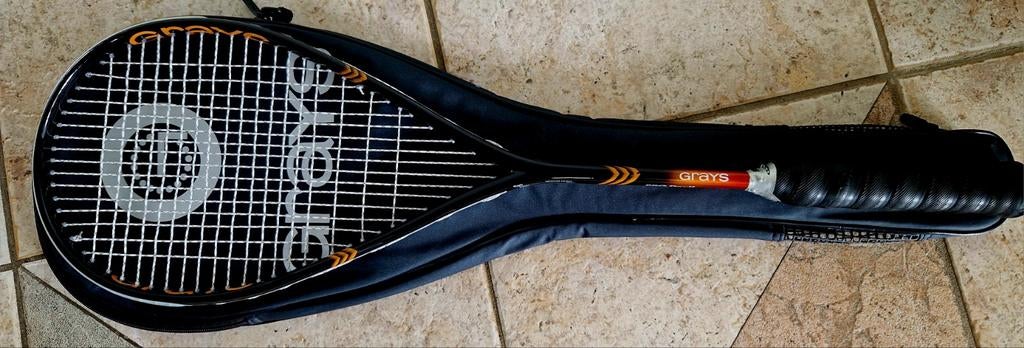 GRAYS Pro Devil squashracket met hoes, Sport en Fitness, Ophalen of Verzenden, Zo goed als nieuw, Met hoes