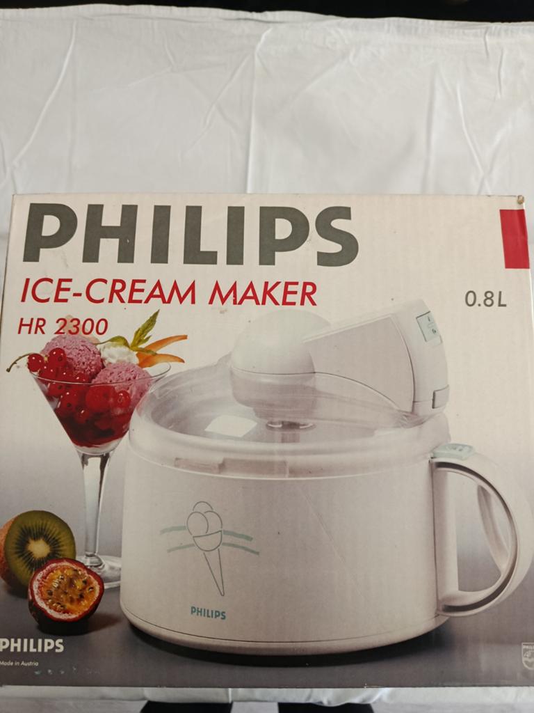 Philips IJsmachine HR 2300 - Maak zelf heerlijk ijs!, Ophalen of Verzenden