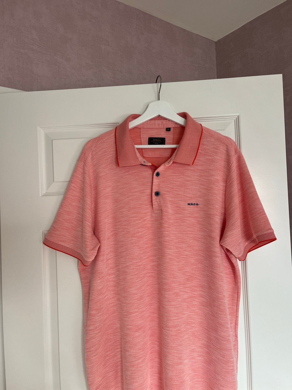 NZA Heren Polo - Koraalrood/rose - Maat xxxl, Kleding | Heren, Ophalen of Verzenden, Zo goed als nieuw, Roze