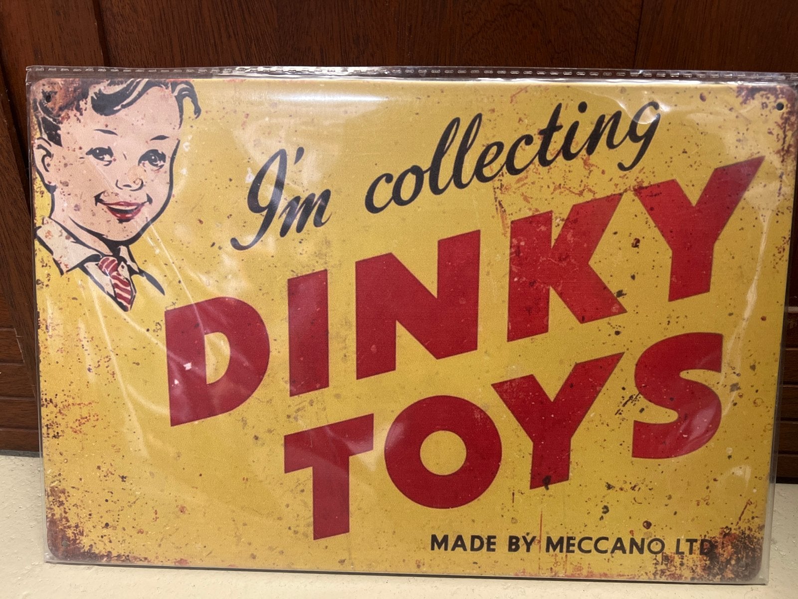 Dinky Toys Emaille Reclamebord - Vintage Look, Nieuw, Ophalen of Verzenden, X, X