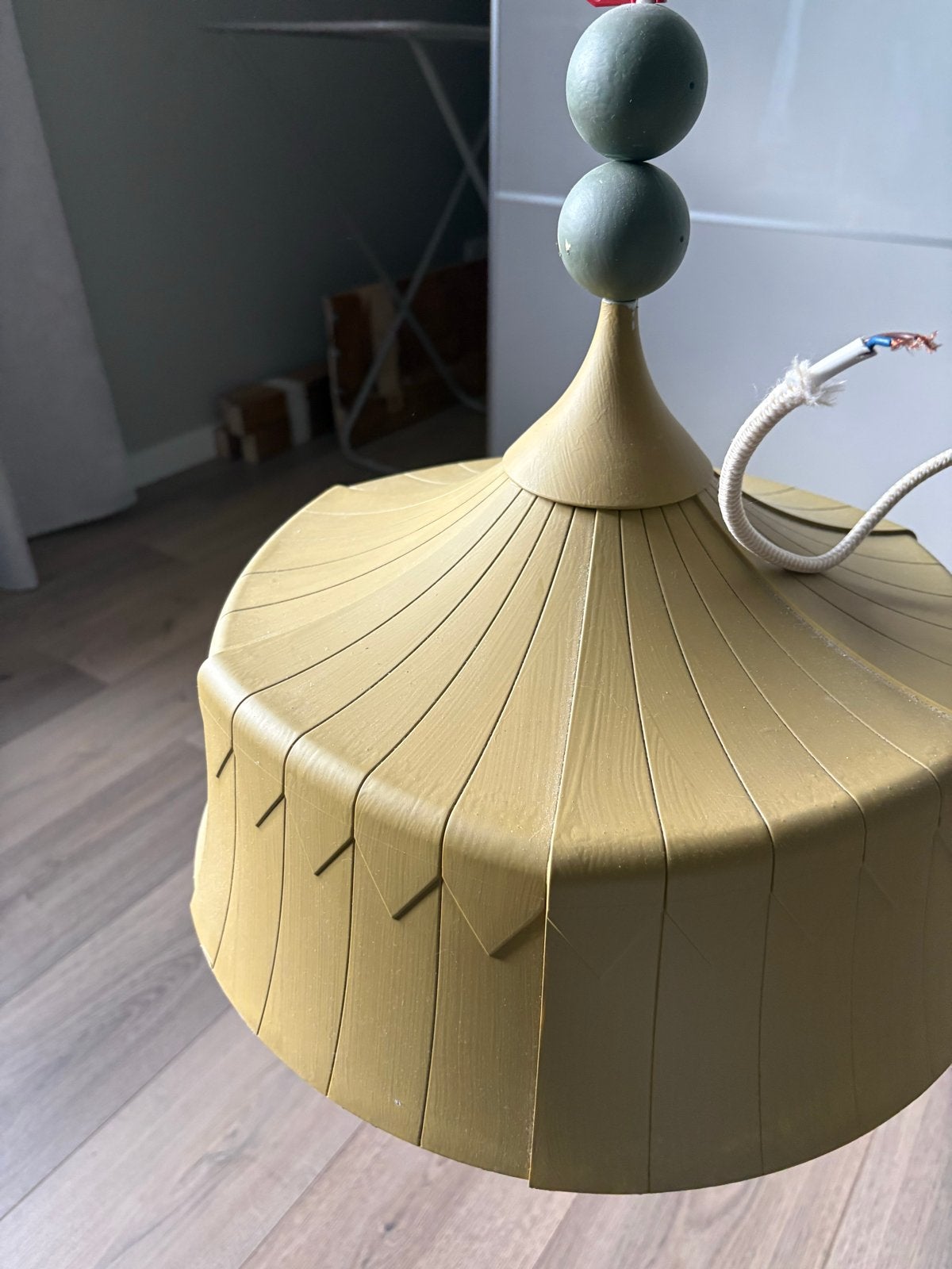 IKEA circus lamp, Ophalen, Gebruikt, Natuurlijk materiaal, E27 (groot)