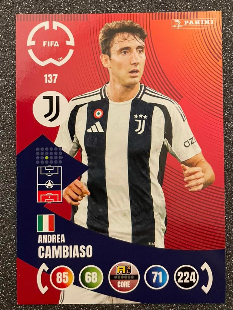 Panini Fifa CLUB WORLD CUP 2025    CAMBIASO    JUVENTUS, Verzenden, Zo goed als nieuw, Plaatje