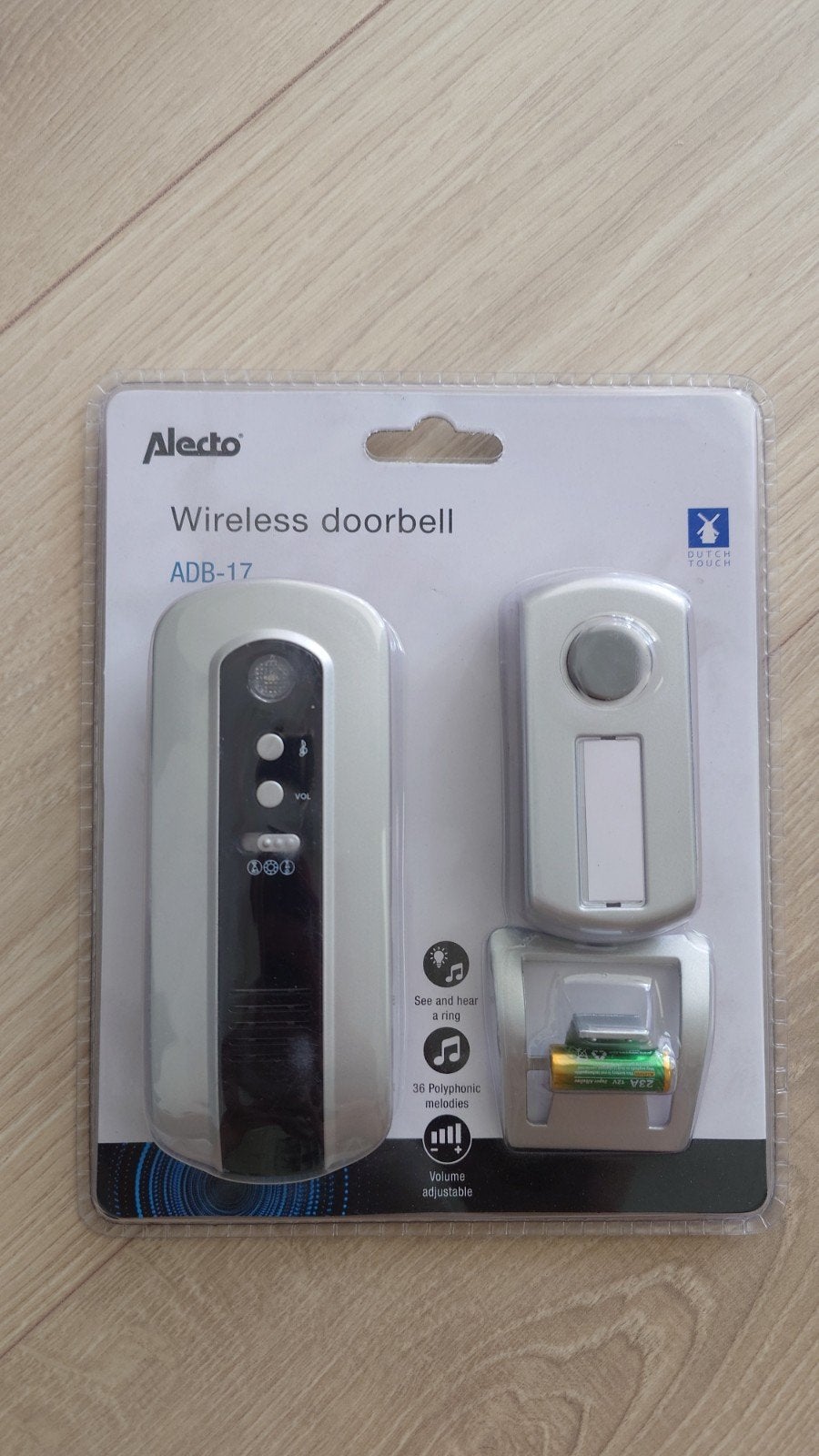 Alecto Draadloze Deurbel ADB-17 - Nieuw in verpakking, Huis en Inrichting, Deurbellen, Ophalen of Verzenden, Nieuw, Draadloos