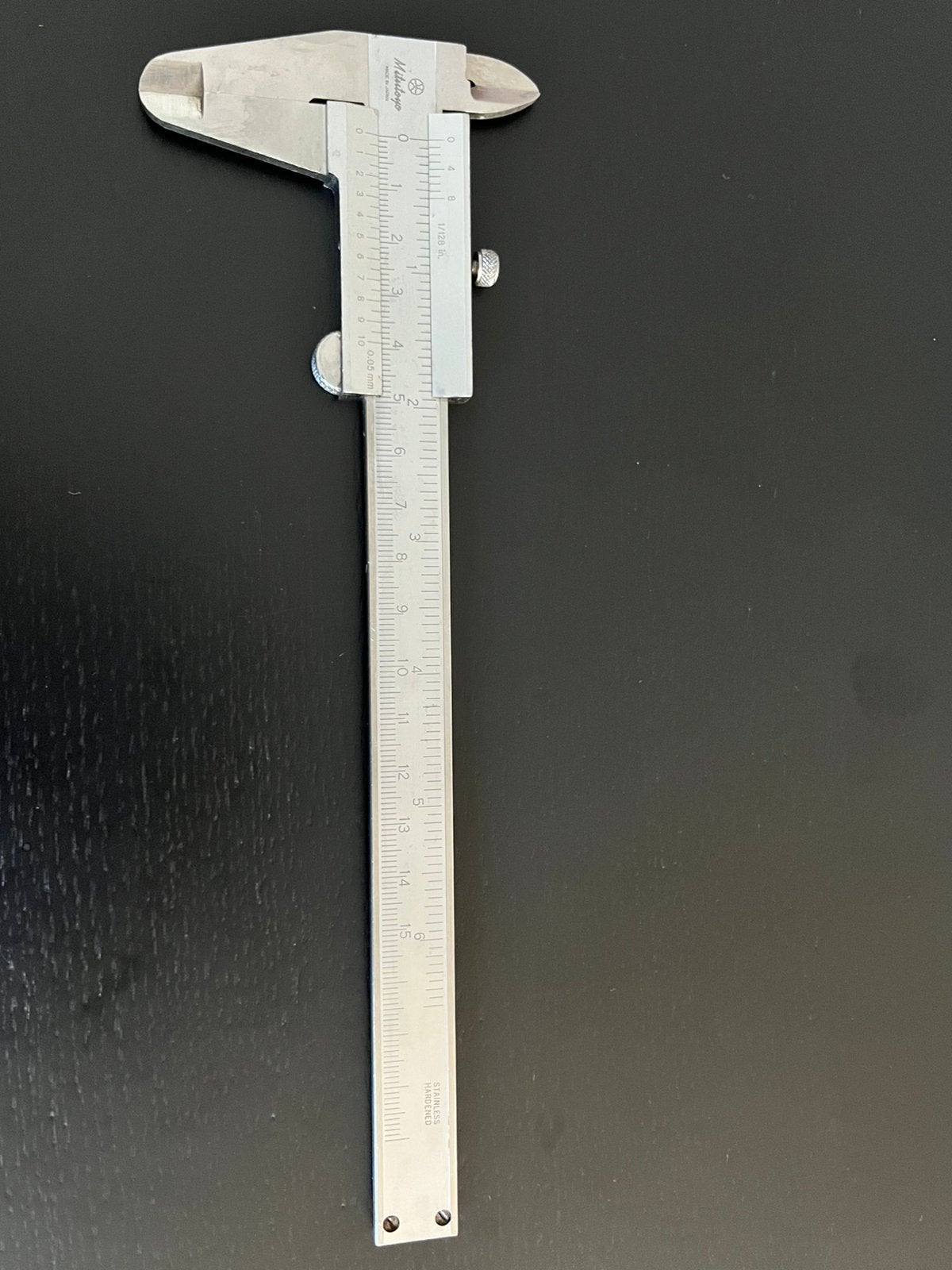 Vintage Mitutoyo schuifmaat 150 mm – Made in Japan – 0,05 mm, Verzenden, Zo goed als nieuw