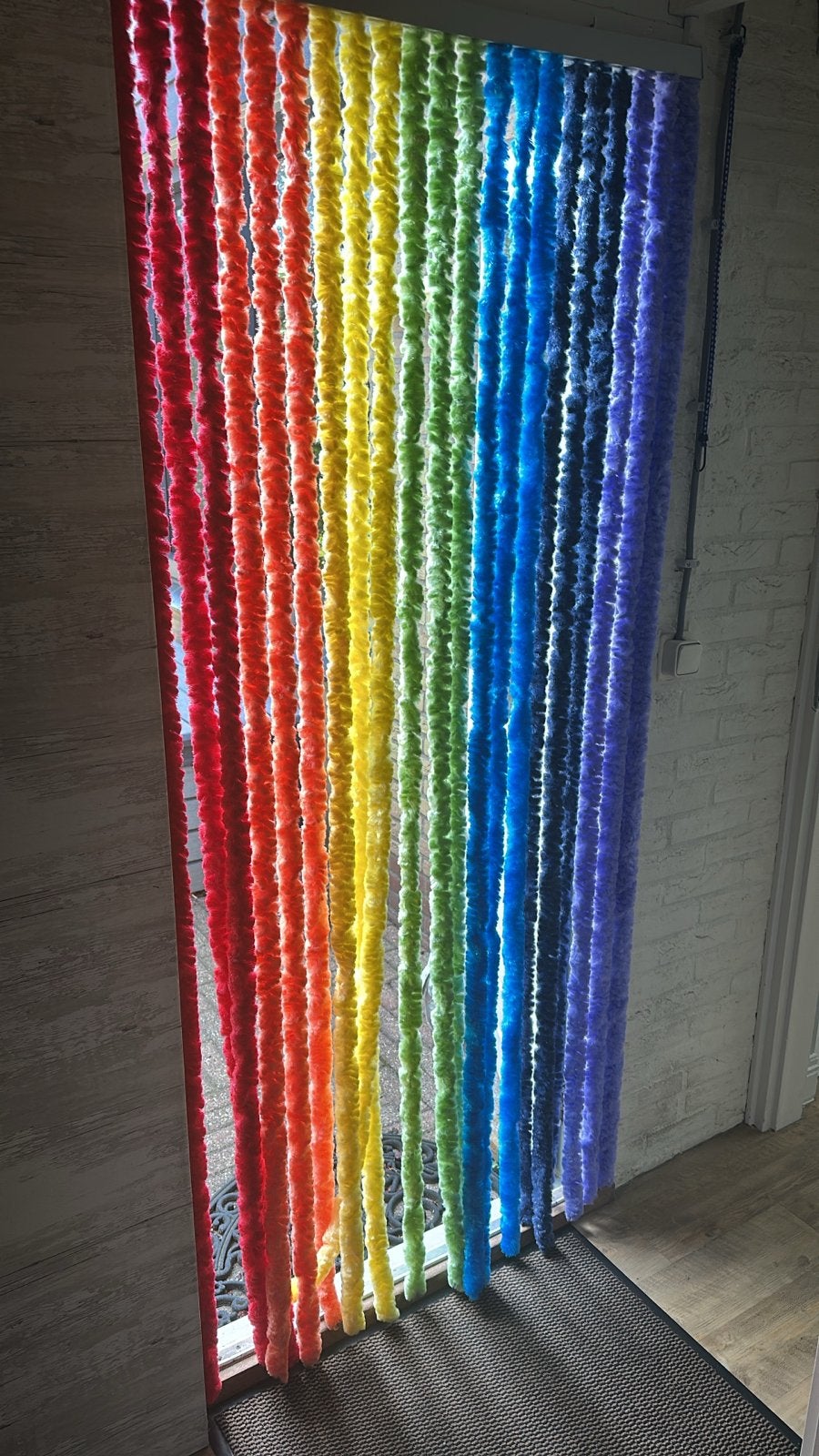 Vliegengordijn regenboogkleuren, Ophalen of Verzenden, Polyester, Rood, Vliegengordijn