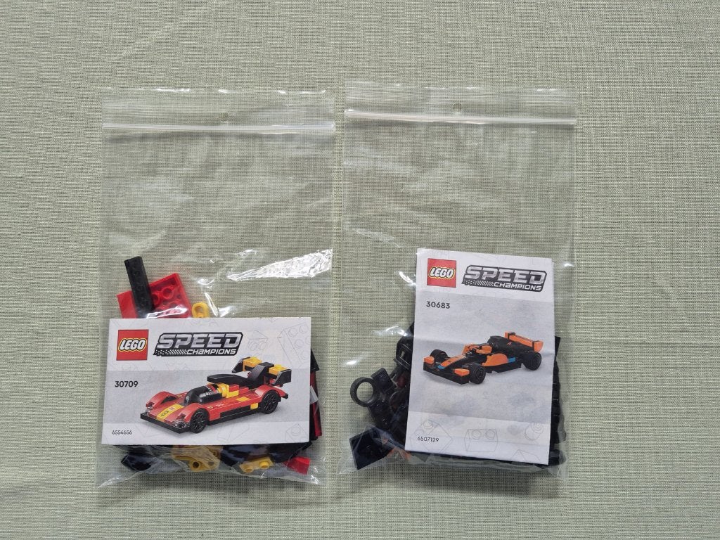 2 Lego Speed Champions minisets, Gebruikt, Compleet, Lego, Complete set