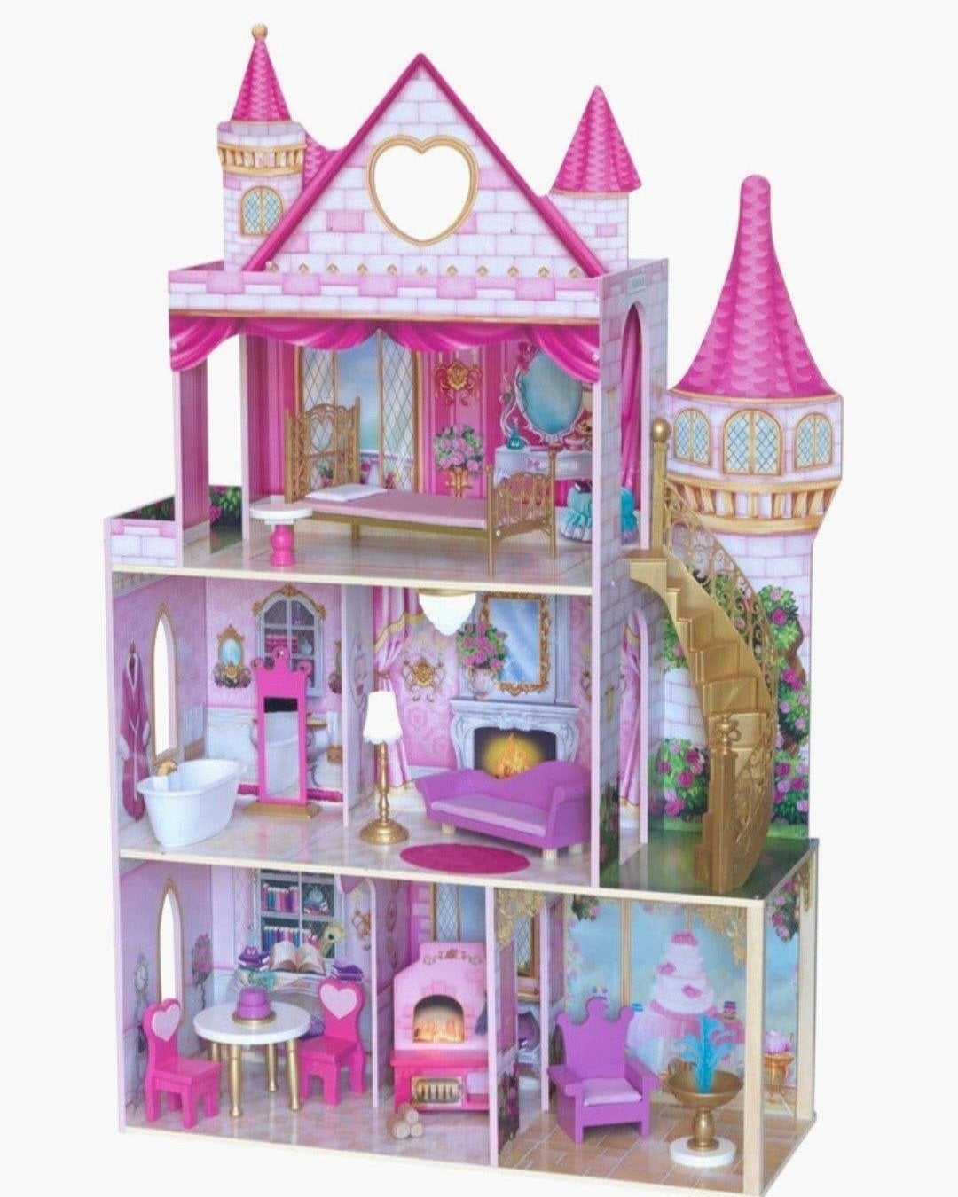 KidKraft Poppenhuis Prinsessenkasteel met Meubels, Ophalen, Zo goed als nieuw, Poppenhuis