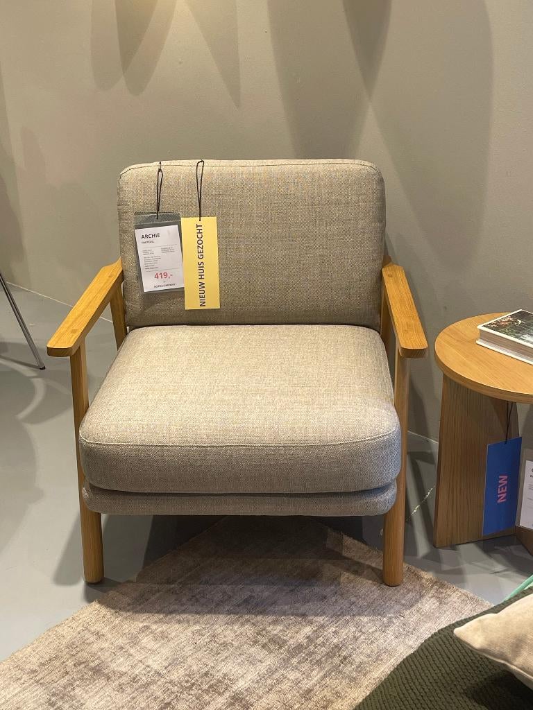 Sofacompany Den haag Archie Fauteuil, Huis en Inrichting, Fauteuils, Ophalen, Klassiek, 75 tot 100 cm, Zo goed als nieuw